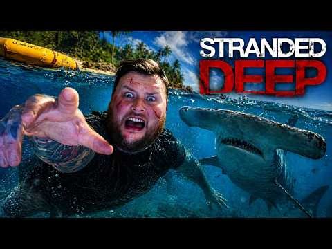 Hunted by a Shark in STRANDED DEEP… I Had to Fight Back!