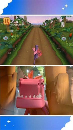 Dodge, jump and race to the finish line 🏁🦖 Bad Dinosaurs is now on Netflix Playground!