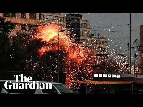 Moment building in central Beirut collapses after Israeli strike