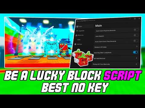Be a Lucky Block Script – Auto Farm, Dupe, Teleport, Remove Bosses, Instant Special & More (No Key)
