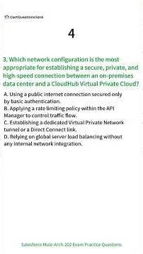 Mule-Arch-202 Salesforce Certified MuleSoft Platform Integration Architect Exam Practice Questions