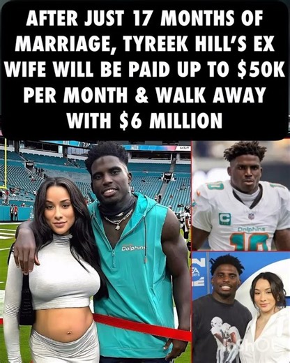 Tyreek Hill Divorce Settlement After 17 Months Of Marriage 💸🏈 #Shorts #TyreekHill #NFLNews