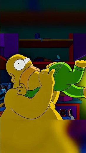 Turns out the space marshmallow wasn’t so smart 😭#simpsons #animation #homer #space #marshmello