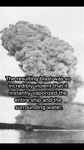 The Explosion That Melted An Entire City 💥🚢 #shorts