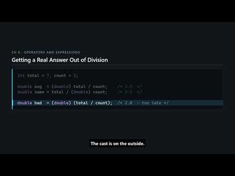 C Programming #59 — Real Division, fmod, and Division by Zero