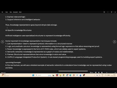 Representing Knowledge Using Rules part 1 20th video of Artificial Intelligence Lecture Series