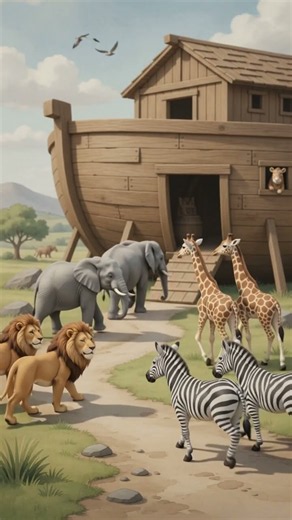 🐘🦁 NOAH’S ARK | A Bible Story for Kids 🌈