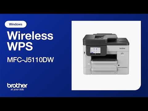 MFCJ5110DW set up wireless with WPS - Windows