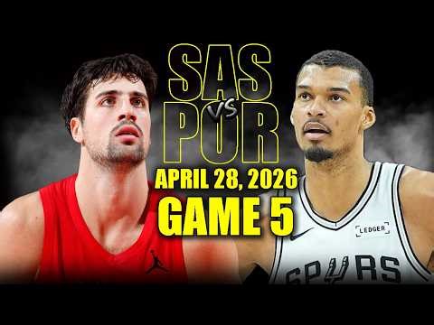 San Antonio Spurs vs Portland Trail Blazers Full Game 5 Highlights - April 28, 2026 | NBA Playoffs