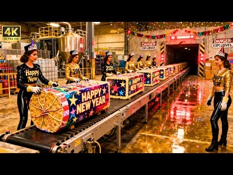 Inside A Modern Fireworks Factory: Making Massive Aerial Shells For New Year 2026 (Full Process)