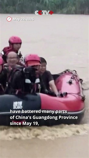 Rescue Efforts Underway as Rainstorm Trigger Floods in Guangdong
