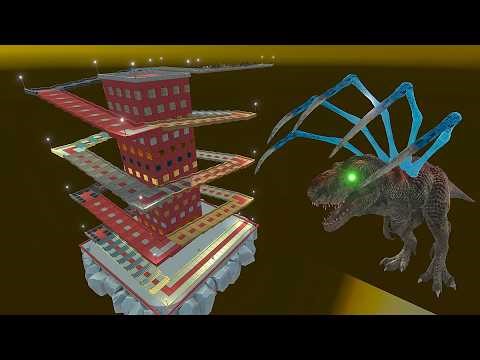 ESCAPE FROM ALIEN RED T-REX #1 - Animal Revolt Battle Simulator - ARBS