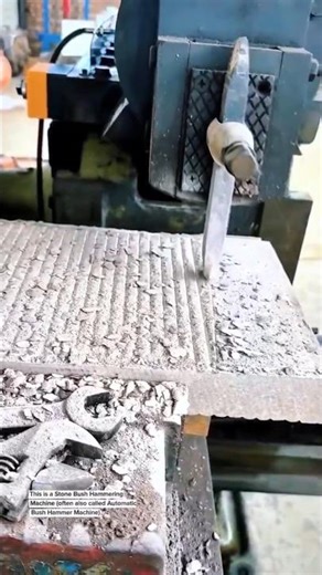 Extreme Stone Surface Texturing Machine – Industrial Bush Hammering Process