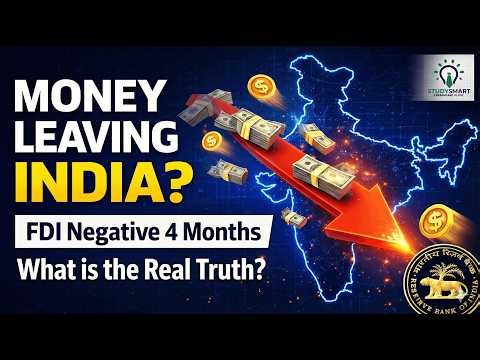 Net FDI Negative Again! Why Foreign Money is Exiting India | RBI Data