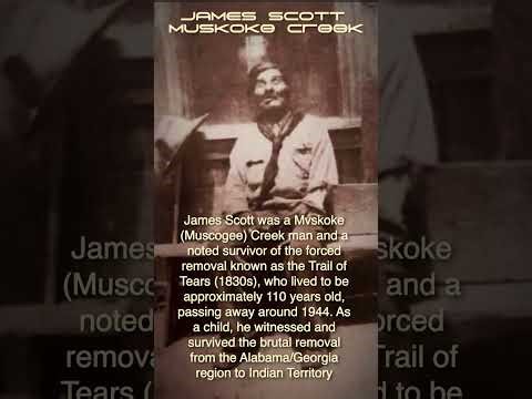 JAMES SCOTT James Scott, last survivor of the Trail of Tears. #history #love #truthmatters #Mvskoke
