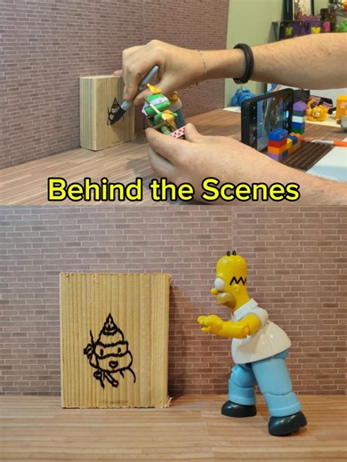 Behind the Scenes Homer the Artist TMNT ‎⁨@JAKKSPacific The Simpsons Stop Motion