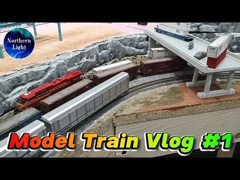 N Scale Model Train Layout Vlog #1 | New Engines & Skid Row Progress!