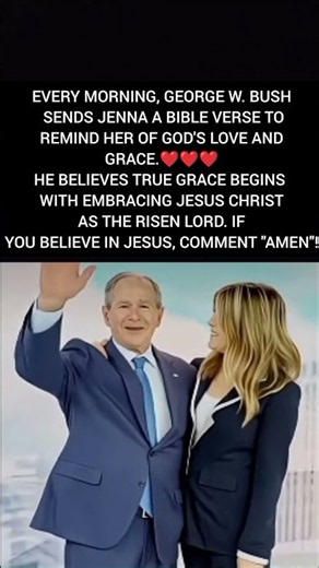 George W. Bush's Powerful Message About A Daily Reminder of God's Grace Jesus +
