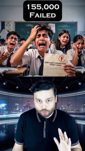 India SHOCKED: 155,000 Students FAILED Boards! CBSE Results Out #shorts