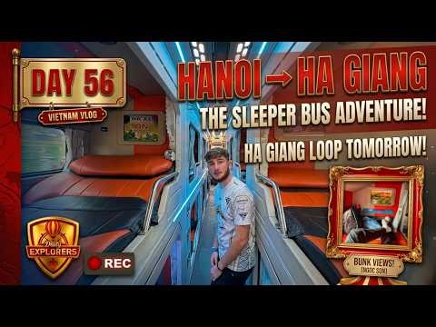OFFICIAL BEGINNING OF THE HA GIANG LOOP! BEST SLEEPER BUS EVER!