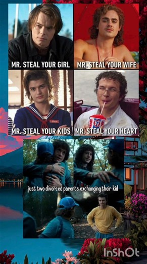 The Four Guys of Hawkins & The Ultimate Custody Battle 🍓🍿#strangerthings#strangerthings4#ytshorts#yt