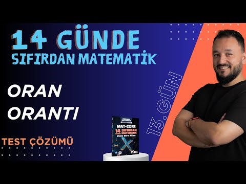 MAT-Core 14 Günde Sıfırdan Matematik | 13.Gün | Test Çözümü