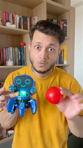 ROBOT BALL 🤖⚾ #shorts #youtubeshorts #cricket #unboxing #ball #funny