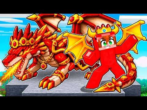 Me Convertí en REY DRAGÓN en Minecraft!