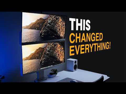 Stop Wasting Desk Space – Dual Vertical Monitor Setup (Game Changer) | Alogic's 'Elevate'