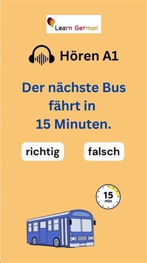 A1 Hörtraining | Übung 2 | Understand Simple German Sentences | Deutsch lernen