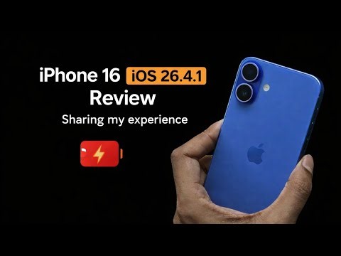 iPhone 16 iOS 26.4.1 Review 🔥 Battery & Camera–Worth It?