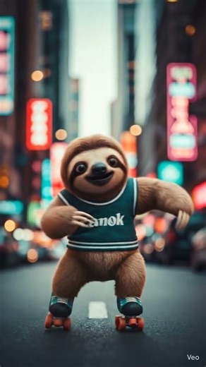 Sloth Skating on the Road – Too Slow or Super Cool? 🛹🐾