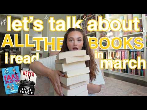 let’s talk about all the books i read in march! 📖✨ *monthly reading wrap up*