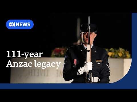 Australians mark 111 years since Gallipoli at War Memorial in Canberra | ABC NEWS