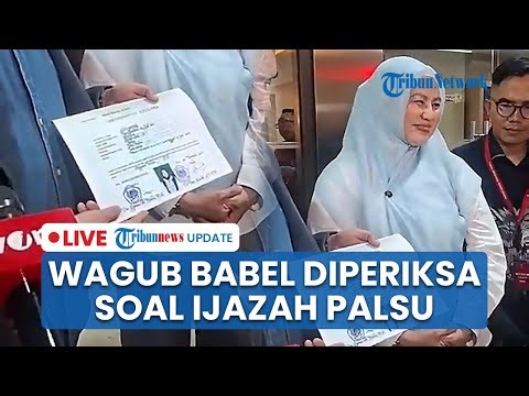 🔴LIVE: Diperiksa Perdana Terkait Kasus Ijazah Palsu, Wagub Babel Hellyana Mengaku Tak Ada Niat Jahat