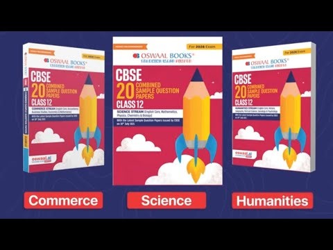 CBSE Class 12 Combined Sample Question Papers 2026 | Science, Commerce & Humanities | Oswaal Book