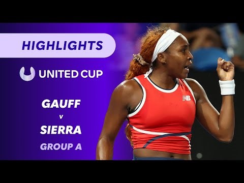 Coco Gauff (USA) v Solana Sierra (ARG) - United Cup Highlights | Wide World of Sports