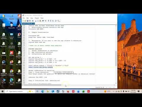 Estimating Simple Survey Data by Age Category in Stata