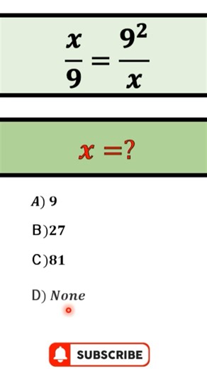 What is the value of x? #maths