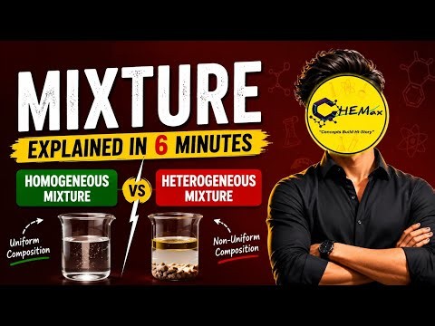 Homogeneous and Heterogeneous Mixture Made Easy 🔥| Class 9 Science | Chemax