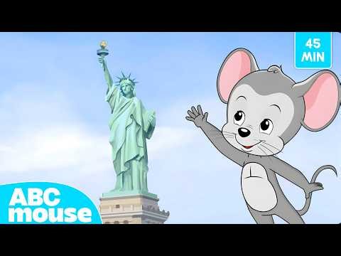 Visit the Statue of Liberty 🗺️ | Search & Explore | 45 Minutes of ABCmouse Adventures for Kids