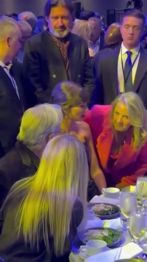 Taylor Swift and Sombr at the Songwriters Hall of Fame