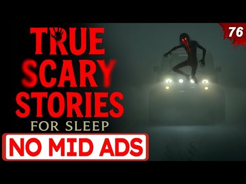 🛑 NO MID ADS 🛑 7 HOURS of TRUE Scary Stories for Sleep | Gentle Rain Sounds | Black Screen | Vol 76