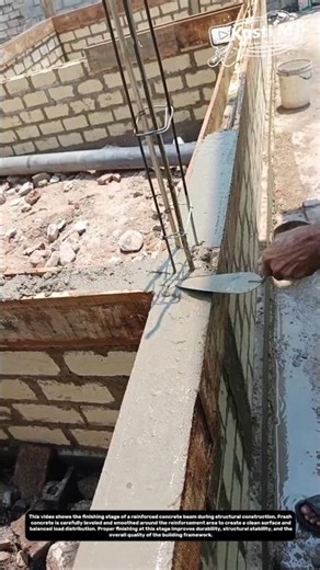 Smooth Finish: Reinforced Concrete Beam Precision