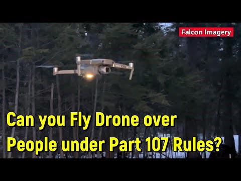 Can you Fly your Drone over People under FAA Part 107 Rules