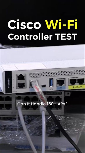 Cisco 3504 Wireless Controller | Enterprise WiFi Test #Cisco #Networking #WiFi #Wireless #datacenter