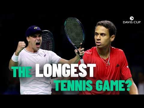 NINE DUECES, 5 BREAK POINTS SAVED 🔥 Gabriel Diallo v Daniel Altmaier | Davis Cup 2024!