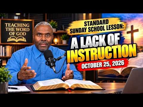 Standard Sunday School Lesson - October 25, 2026 - A Lack of Instruction