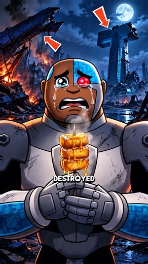 Cyborg’s French Toast DESTROYED THE ENTIRE WORLD?! 😱🍞#shorts