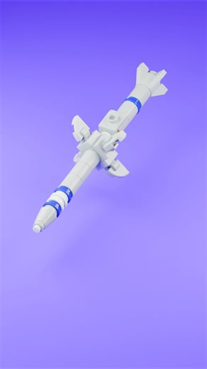 LEGO AIM-7 Sparrow Missile 🚀 Mini Bricks Aircraft Weapon